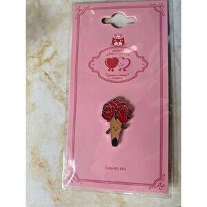 NEW Genuine Jellycat Amuseables Rose Bouquet Enamel Pin Badge